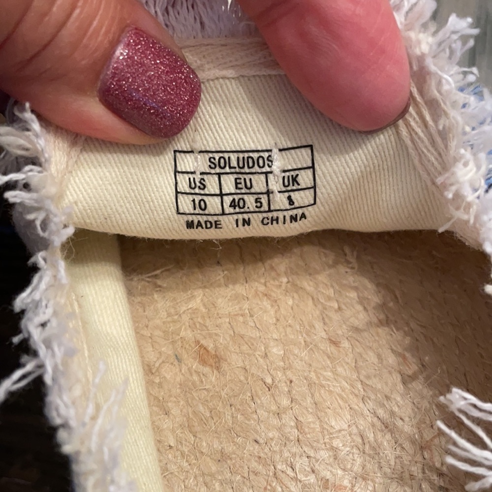 Soludos Frayed Tassel Espadrille Loafer Mules - Picture 16 of 16